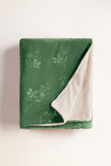 AW24-Green Double Ply Fleece Throw
