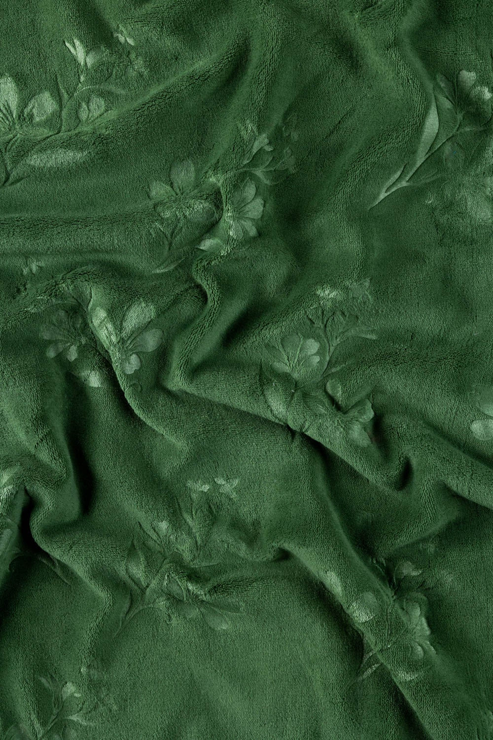 AW24-Green Double Ply Fleece Throw