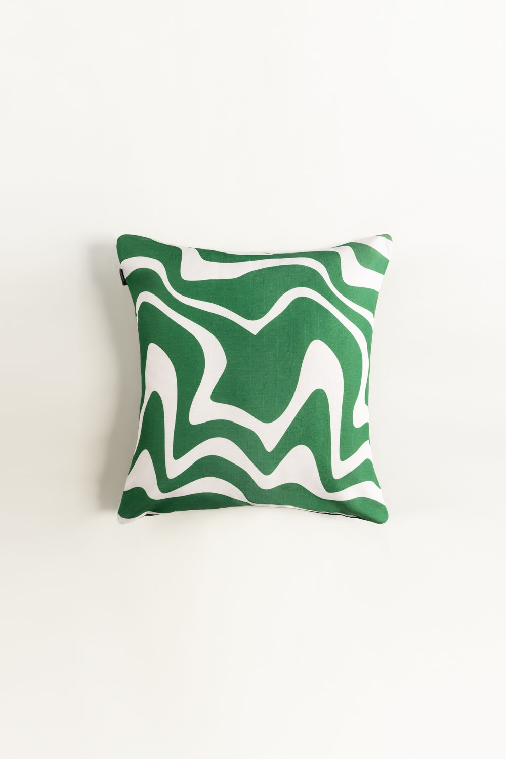 Green Waves Digital Printed Cushion Cover