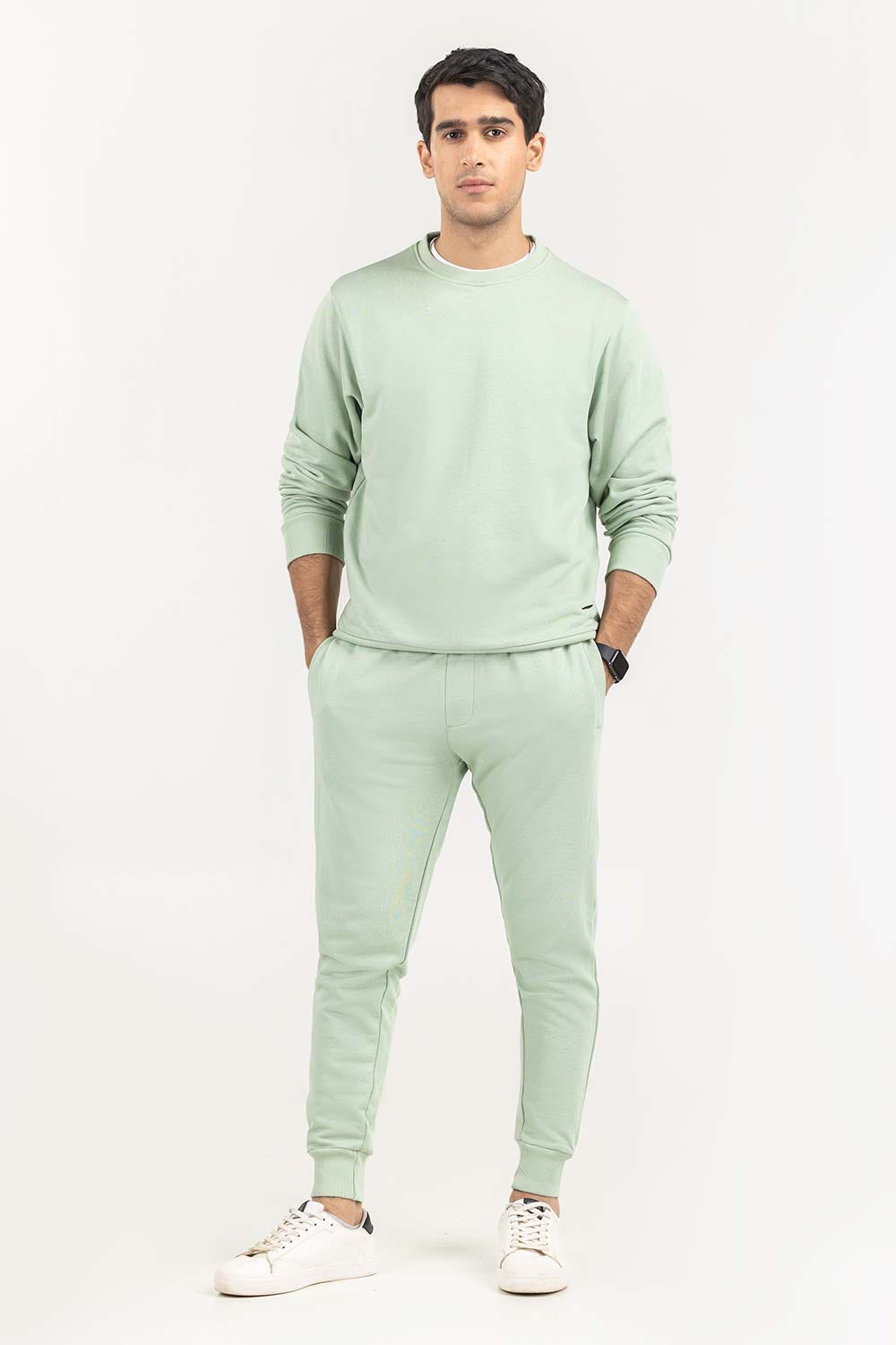 Green Basic Co-Ord Set COS-F22-083