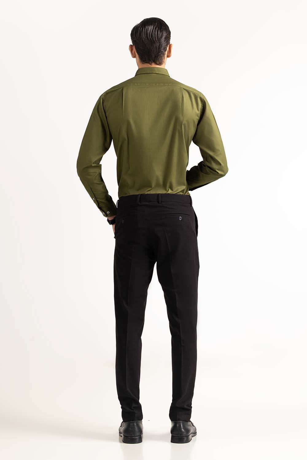 Green Basic Formal Shirt MN-FS-PD23-005