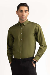 Green Basic Formal Shirt MN-FS-PD23-005