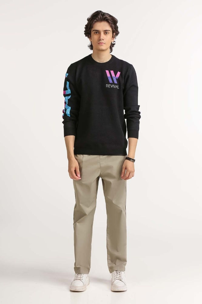 Green Basic Non Denim Trouser MN-TRKH- WV23-005 A