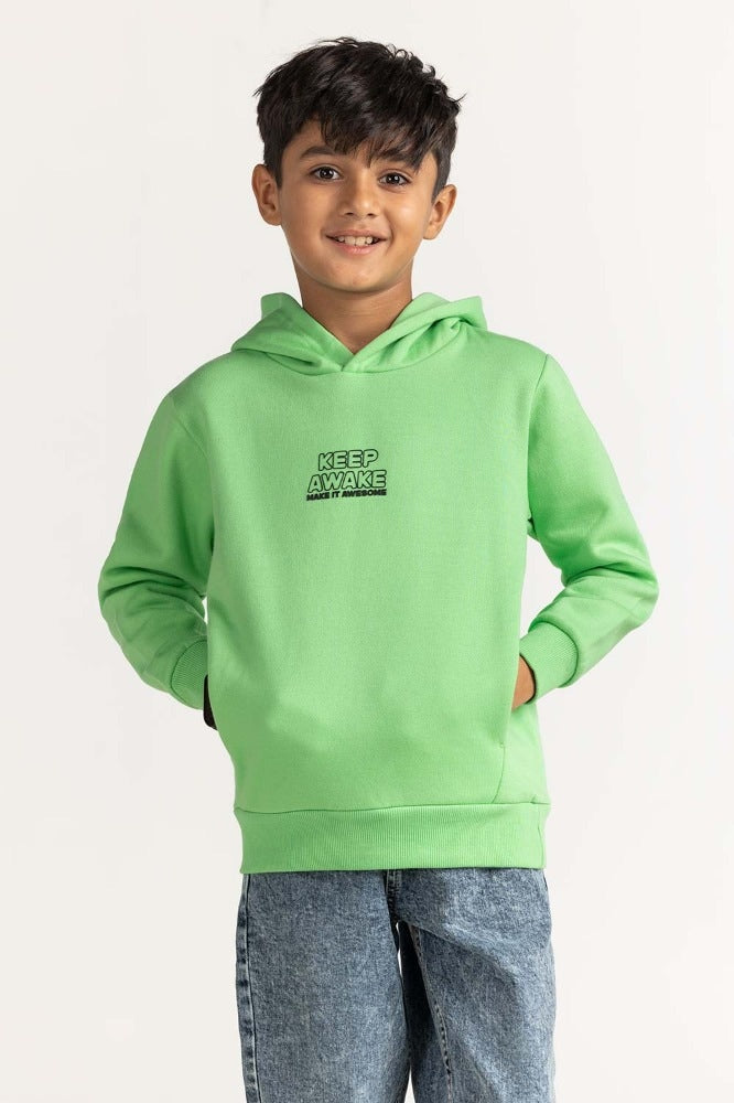 Green Basic Sweatshirt 224-312-020