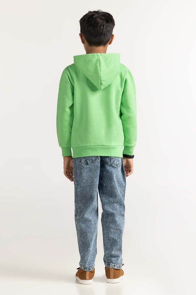 Green Basic Sweatshirt 224-312-020