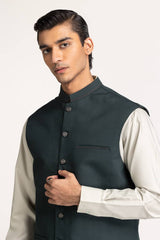 Green Basic Waistcoat WC-PD24-010