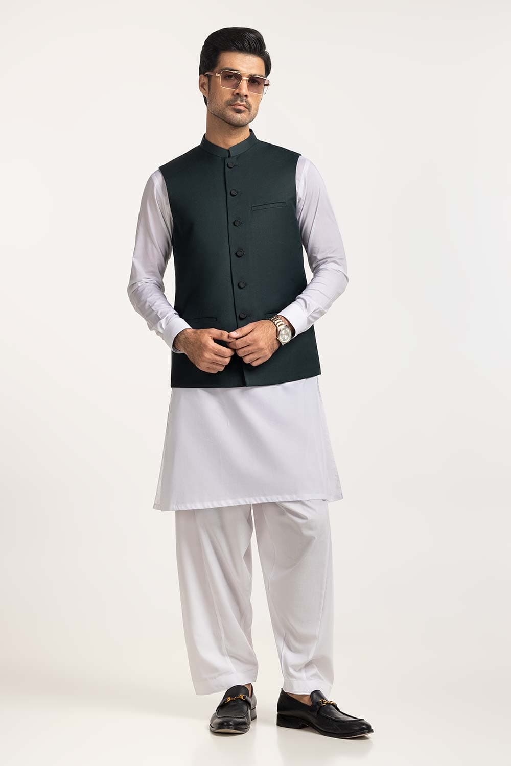 Green Basic Waistcoat WC-PD24-032