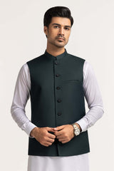 Green Basic Waistcoat WC-PD24-032