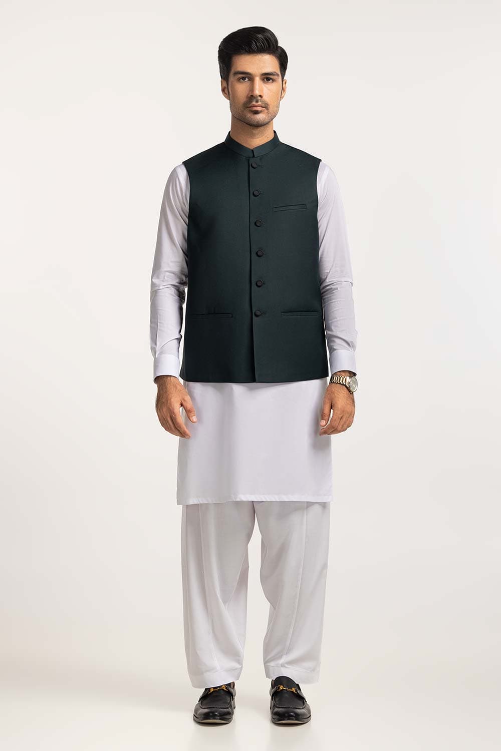 Green Basic Waistcoat WC-PD24-032
