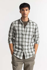 Green Checkered Casual Shirt MN-CS-SS24-035