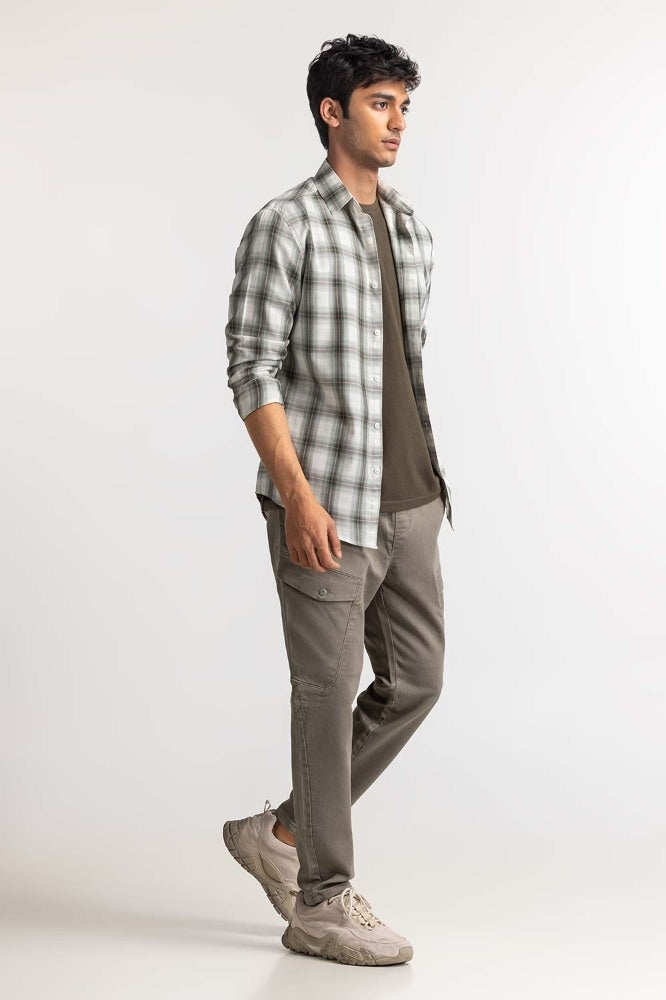 Green Checkered Casual Shirt MN-CS-SS24-035