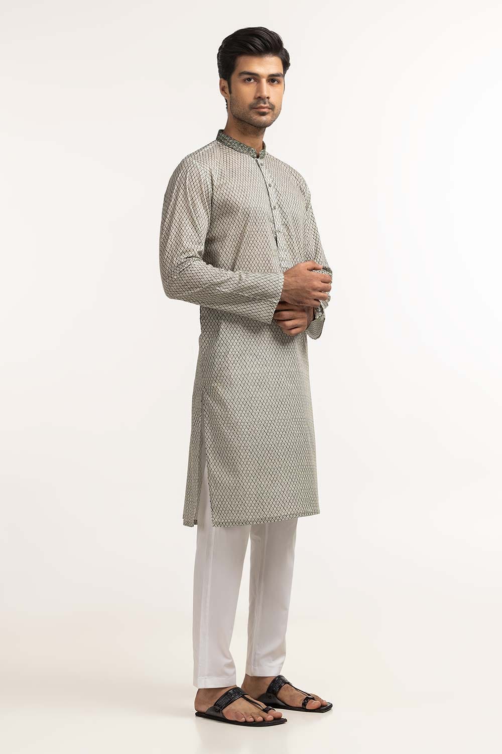 Green Embroidered Kurta KR-EMB24-035