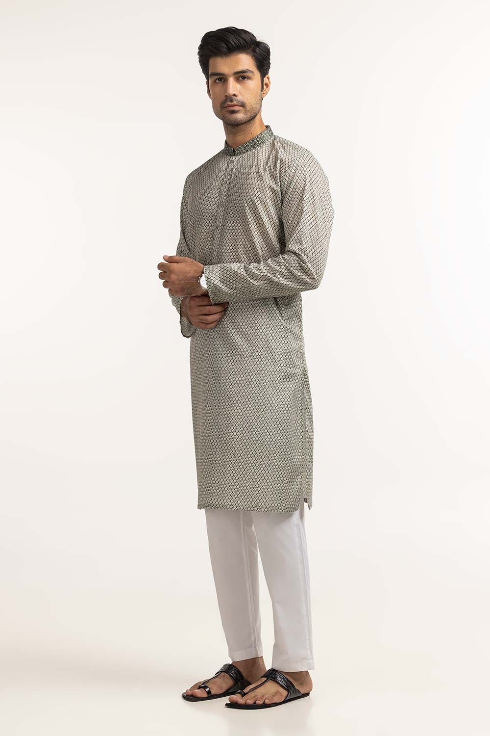 Green Embroidered Kurta KR-EMB24-035