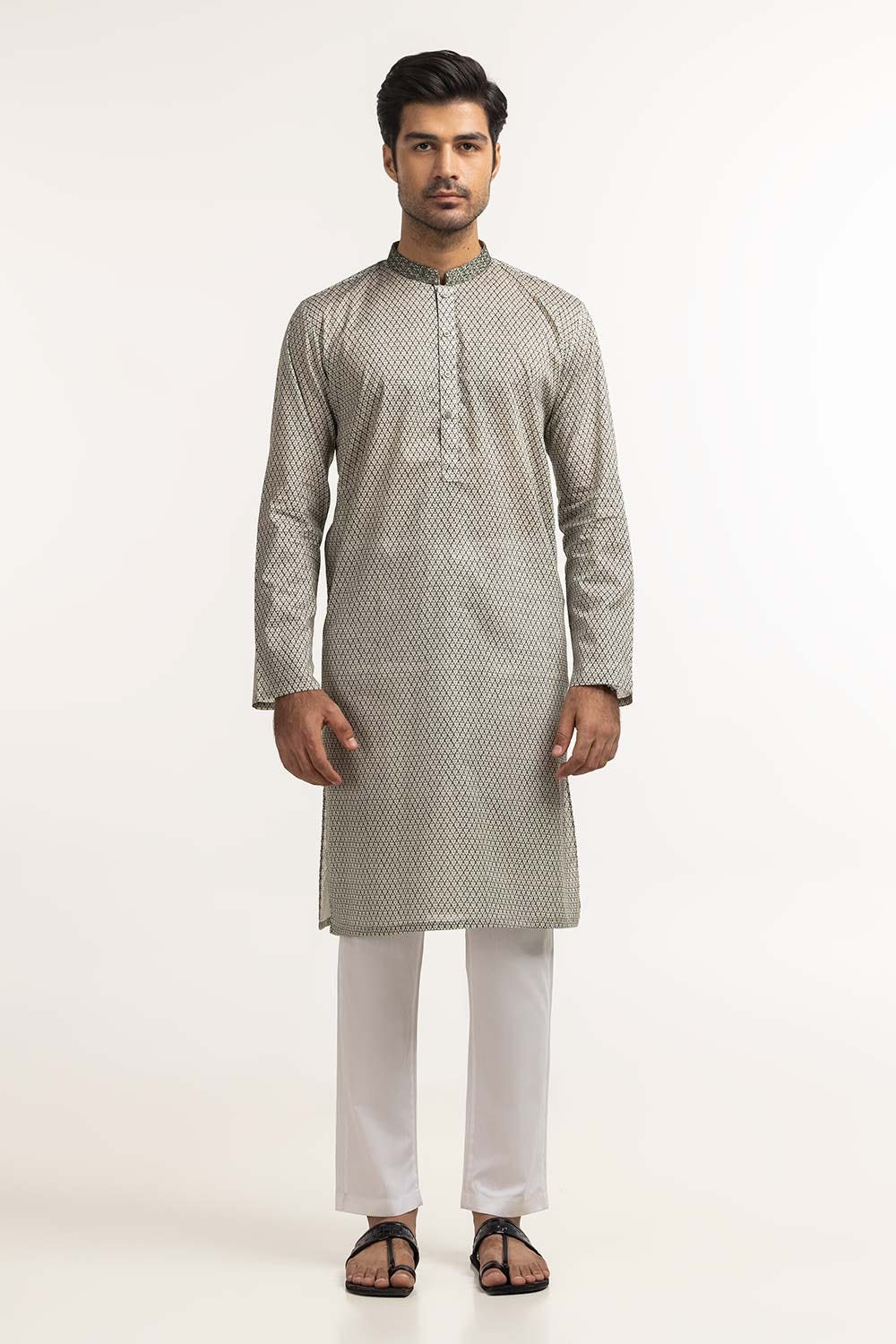 Green Embroidered Kurta KR-EMB24-035