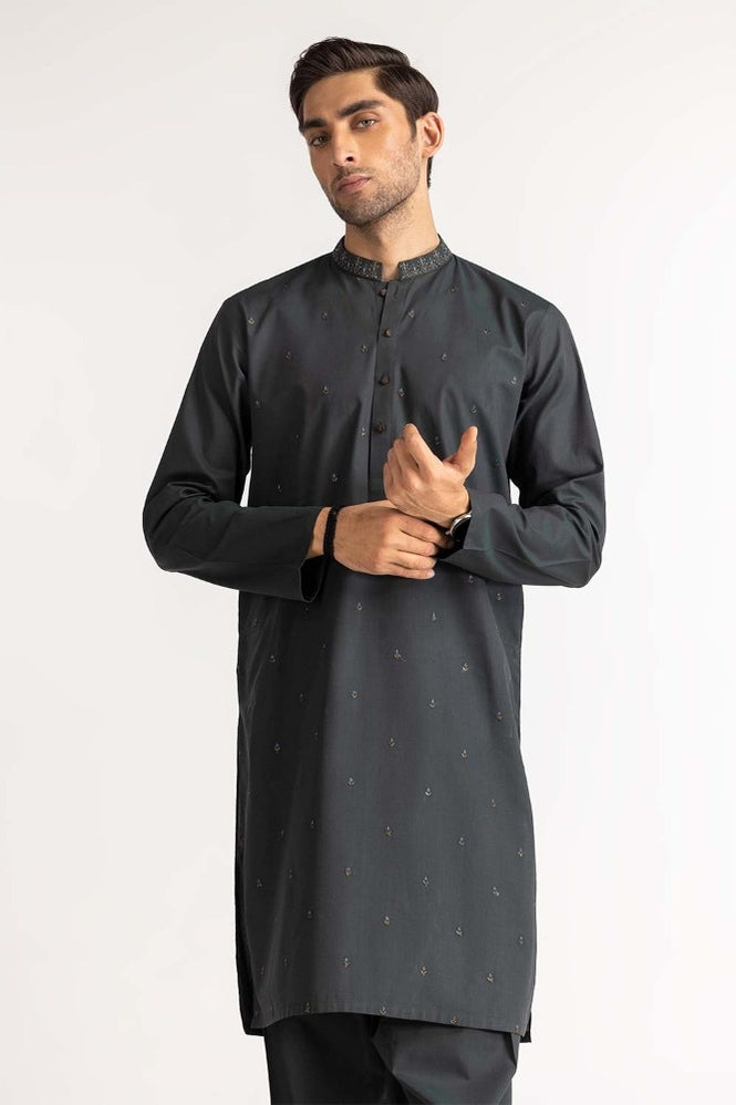Black Embroidered Suit