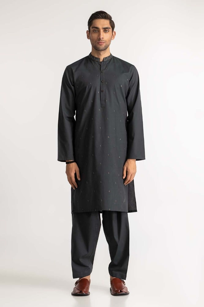 Green Embroidered Suit SK-E24-012