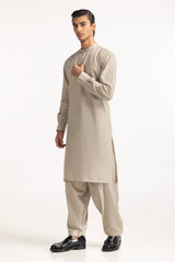 Beige Embroidered Suit SK-E24-036