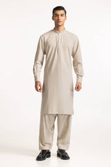 Beige Embroidered Suit SK-E24-036
