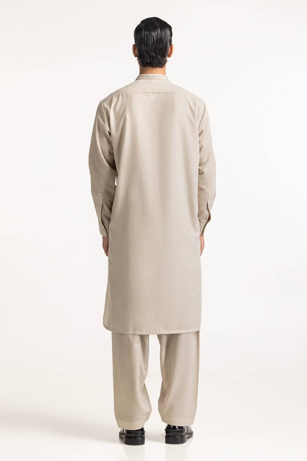 Beige Embroidered Suit SK-E24-036