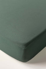 Green Forest Water Repellent Jersey Fitted Sheet