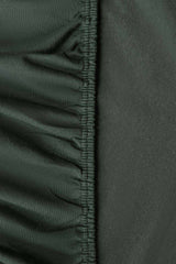 Green Forest Water Repellent Jersey Fitted Sheet