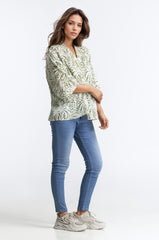 Green Printed Blouse WM-CS-SS24-033