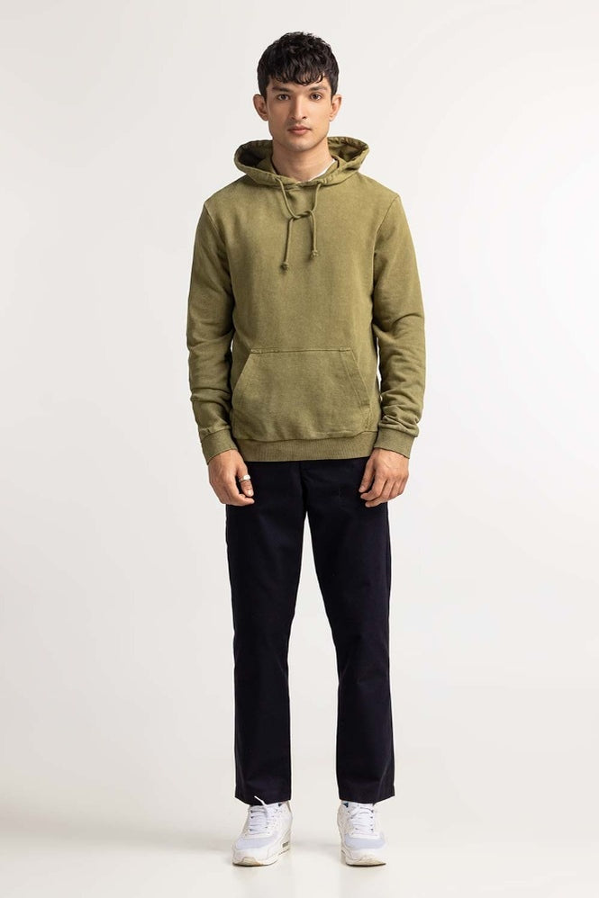 Green Pullover Hoodie MN-POH-WS23-018