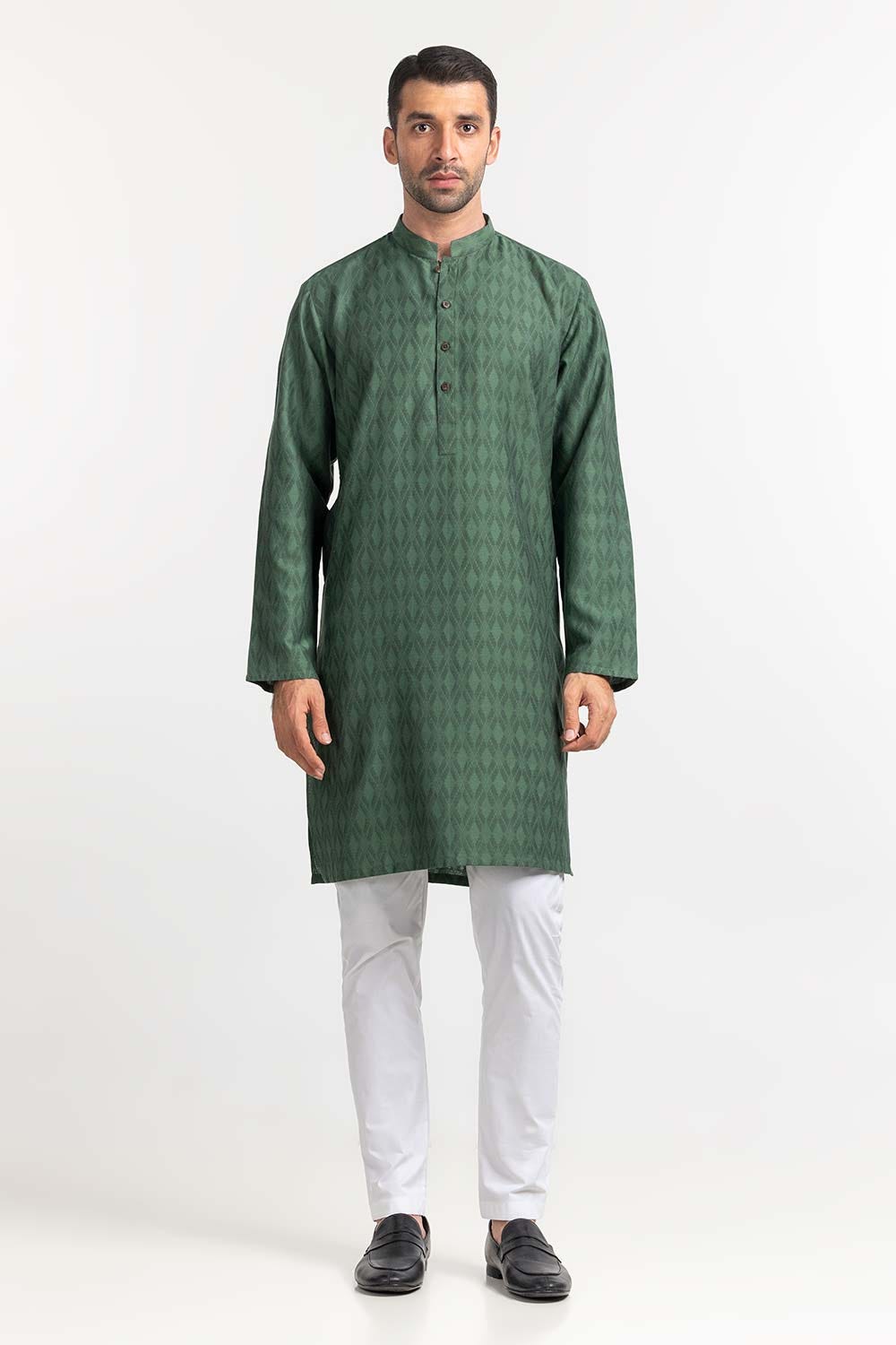 Green Styling Kurta KR-STY24-032