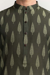 Green Styling Kurta KR-STY24-052