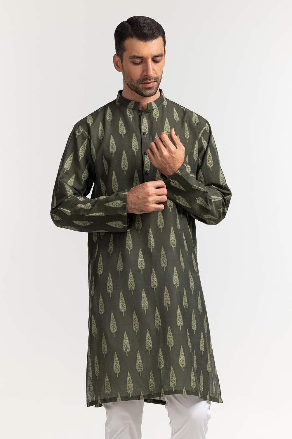 Green Styling Kurta KR-STY24-052