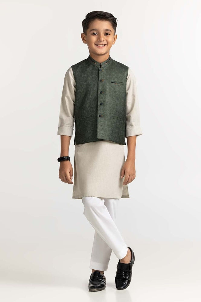 Green Styling Waist Coat KWC-PD23-017