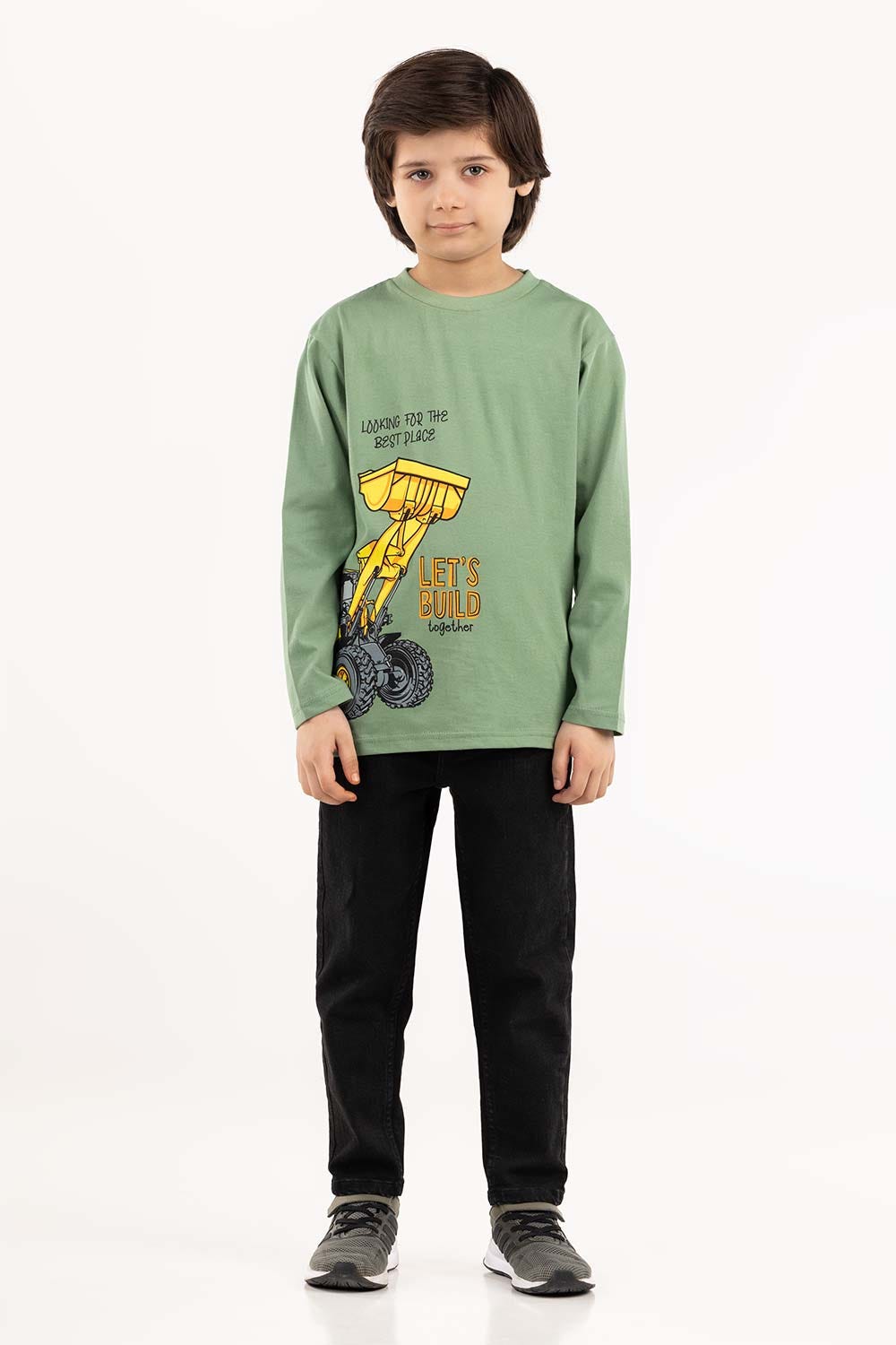 Toddler Boy Green T-Shirt 224-513-021