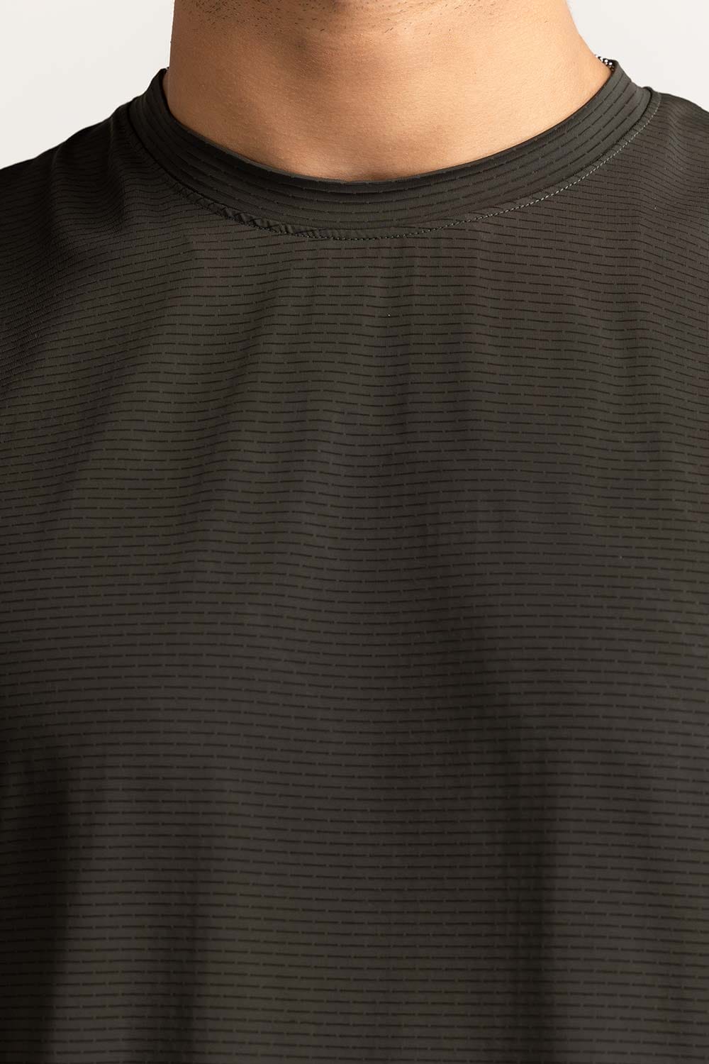 Green Textured Tee AW-SND24-020