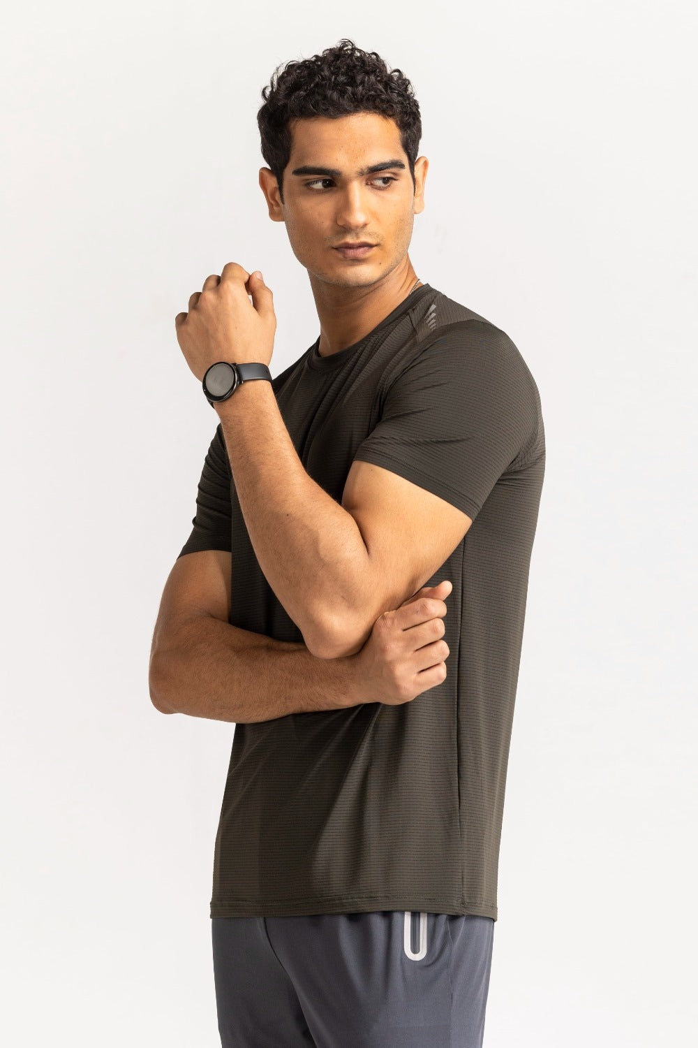 Green Textured Tee AW-TS24-005