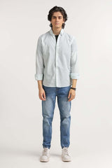 Green White Basic Casual Shirt MN-CS-YD23-048