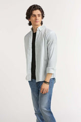 Green White Basic Casual Shirt MN-CS-YD23-048