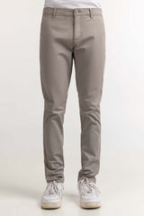Grey Basic Dyed Khaki Pant MN-TRKH- WS23-001 A