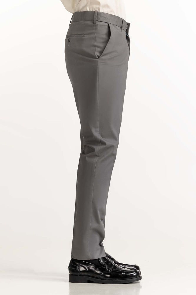 Grey Basic Formal Chino Trouser MN-TR-FC23-006