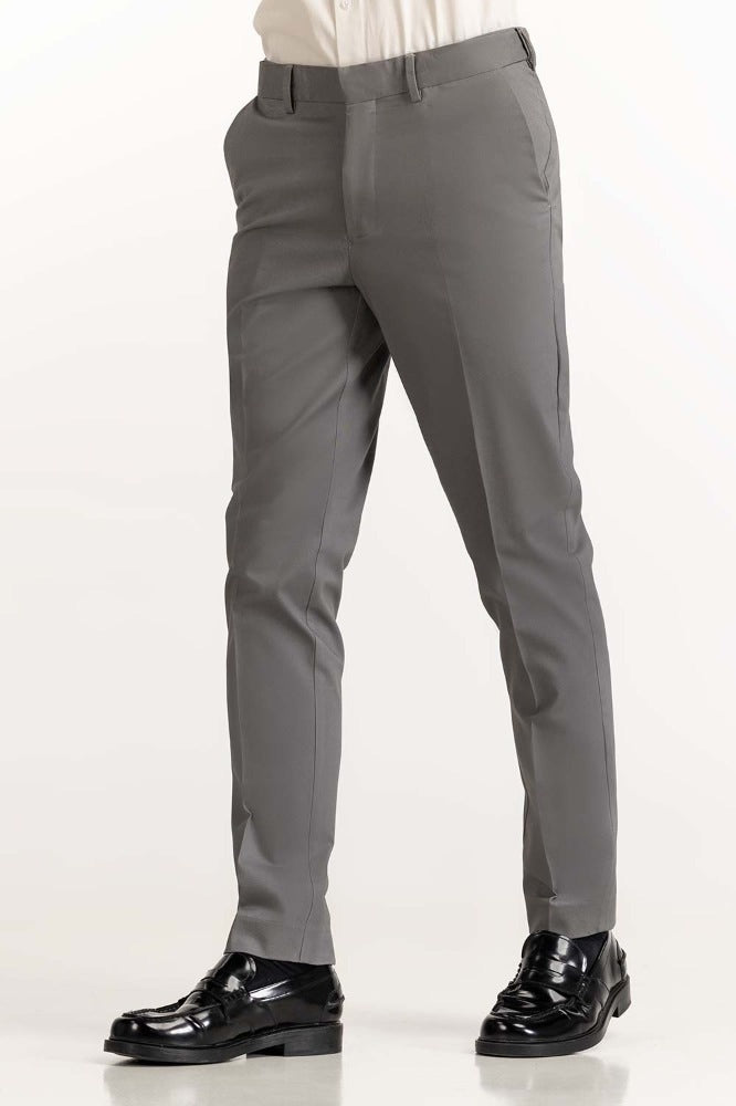 Grey Basic Formal Chino Trouser MN-TR-FC23-006