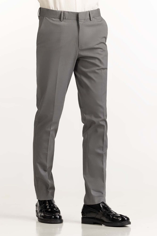 Grey Basic Formal Chino Trouser MN-TR-FC23-006