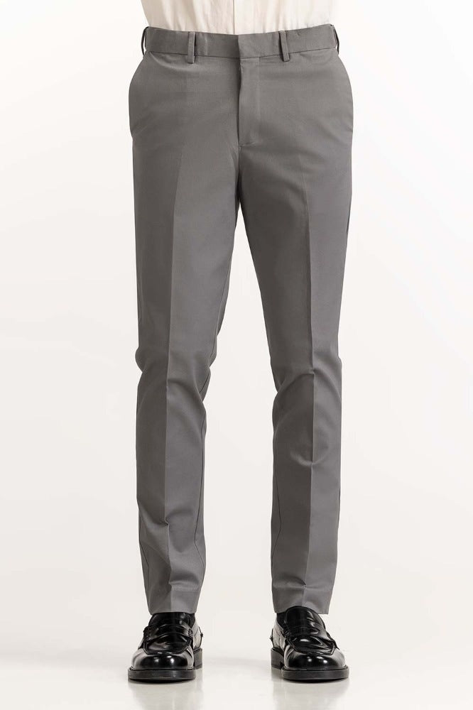Grey Basic Formal Chino Trouser MN-TR-FC23-006