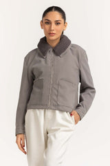 Grey Basic Jacket WM-JKT23-087