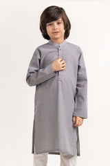 Grey Basic Kurta KR-KPLN22-070