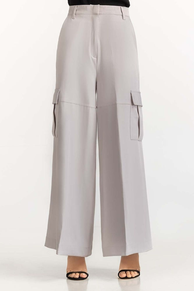 Grey Basic Trouser WM-TRKN23-001