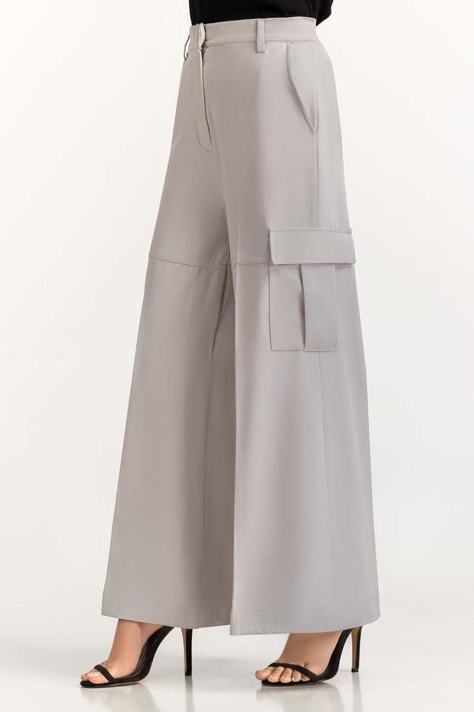 Grey Basic Trouser WM-TRKN23-001
