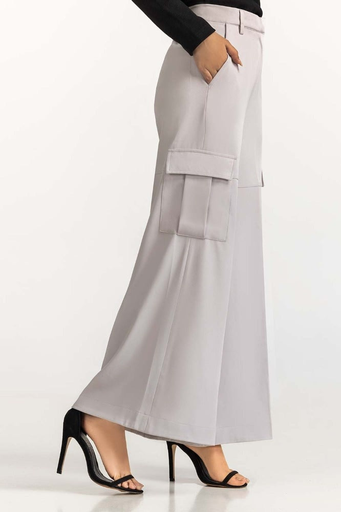 Grey Basic Trouser WM-TRKN23-001