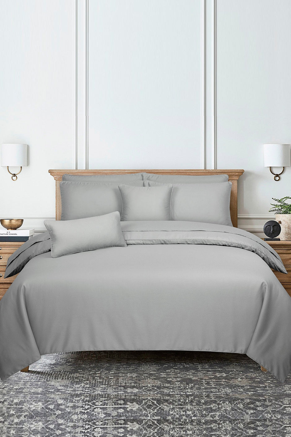 Grey Cube T-225 Quilt Cover Set