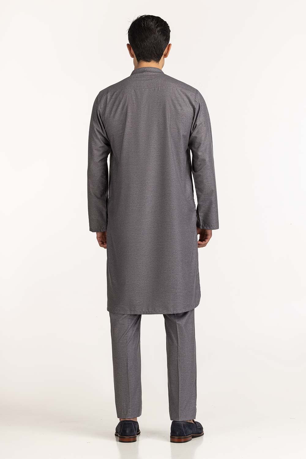 Grey Embroidered Kurta