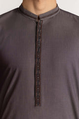 Grey Embroidered Suit SK-E24-016