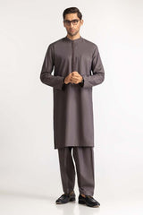 Grey Embroidered Suit SK-E24-016